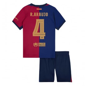 Barcelona Ronald Araujo #4 Hemmakläder Barn 2024-25 Kortärmad (+ Korta byxor)